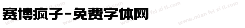 赛博疯子字体转换