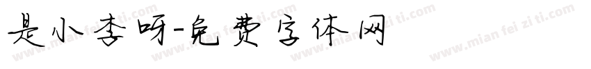 是小李呀字体转换