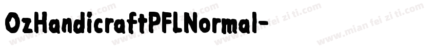 OzHandicraftPFLNormal字体转换