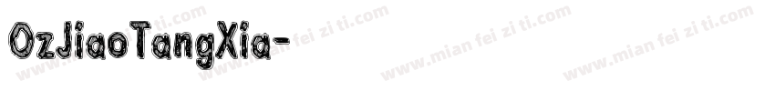 OzJiaoTangXia字体转换