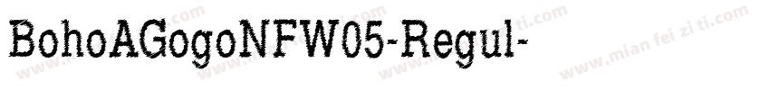 BohoAGogoNFW05-Regul字体转换