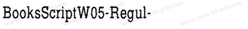 BooksScriptW05-Regul字体转换