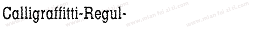 Calligraffitti-Regul字体转换