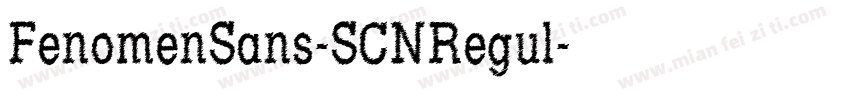 FenomenSans-SCNRegul字体转换