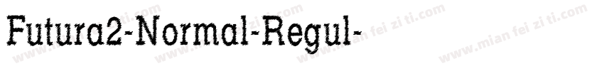 Futura2-Normal-Regul字体转换