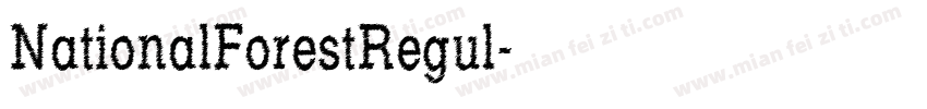 NationalForestRegul字体转换