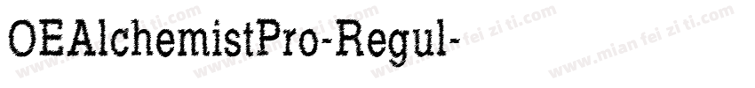 OEAlchemistPro-Regul字体转换