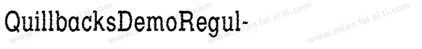 QuillbacksDemoRegul字体转换