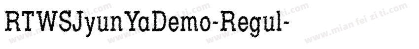 RTWSJyunYaDemo-Regul字体转换