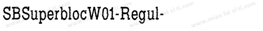 SBSuperblocW01-Regul字体转换