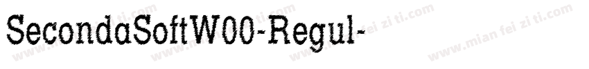 SecondaSoftW00-Regul字体转换