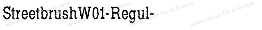 StreetbrushW01-Regul字体转换
