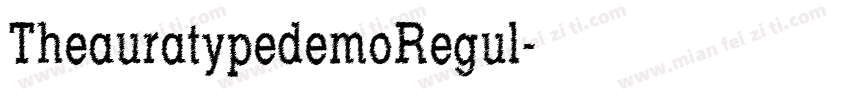 TheauratypedemoRegul字体转换