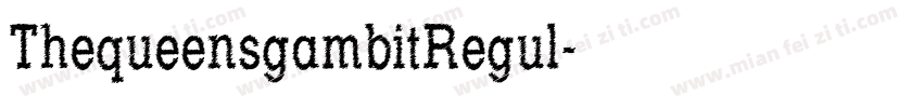ThequeensgambitRegul字体转换