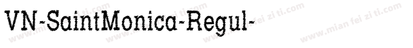 VN-SaintMonica-Regul字体转换