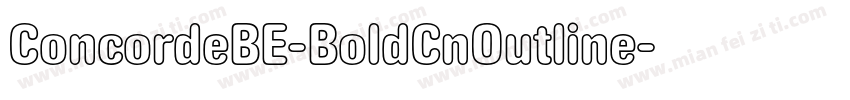 ConcordeBE-BoldCnOutline字体转换