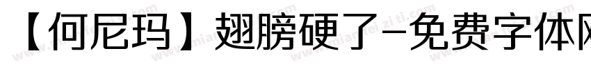 【何尼玛】翅膀硬了字体转换