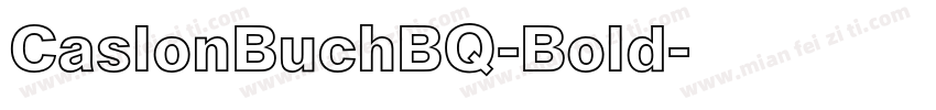 CaslonBuchBQ-Bold字体转换