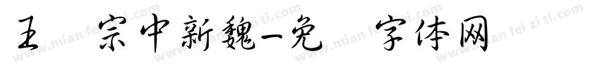 王汉宗中新魏字体转换