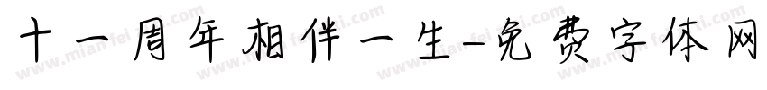 十一周年相伴一生字体转换