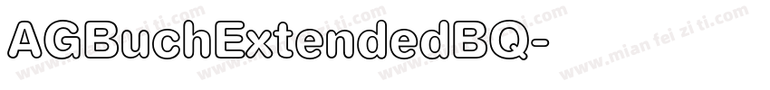 AGBuchExtendedBQ字体转换