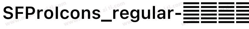 SFProIcons_regular字体转换