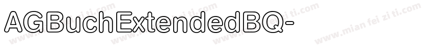 AGBuchExtendedBQ字体转换