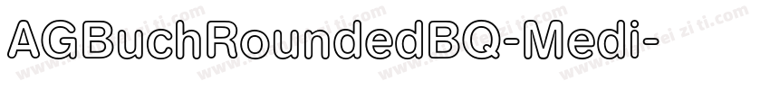AGBuchRoundedBQ-Medi字体转换