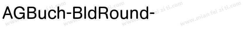 AGBuch-BldRound字体转换