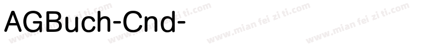 AGBuch-Cnd字体转换