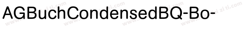 AGBuchCondensedBQ-Bo字体转换