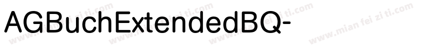 AGBuchExtendedBQ字体转换