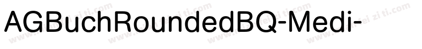 AGBuchRoundedBQ-Medi字体转换