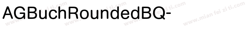 AGBuchRoundedBQ字体转换
