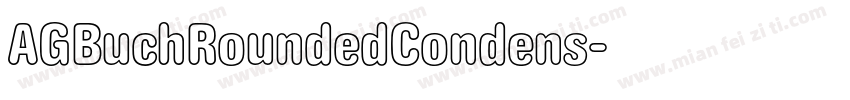 AGBuchRoundedCondens字体转换