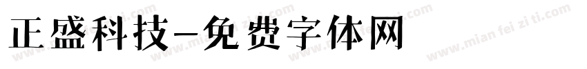 正盛科技字体转换