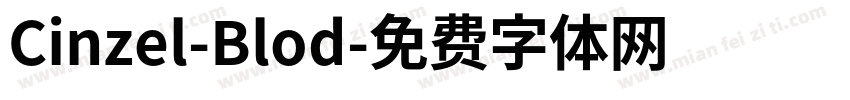 Cinzel-Blod字体转换