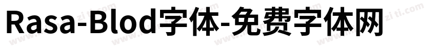 Rasa-Blod字体字体转换