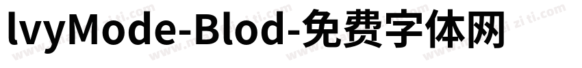 lvyMode-Blod字体转换