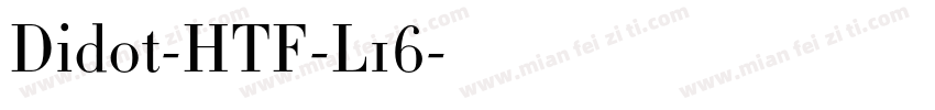 Didot-HTF-L16字体转换