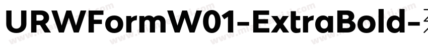 URWFormW01-ExtraBold字体转换