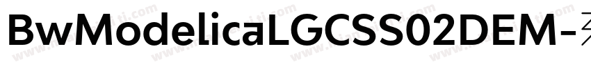 BwModelicaLGCSS02DEM字体转换
