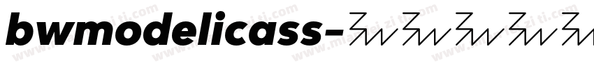 bwmodelicass字体转换