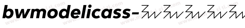 bwmodelicass字体转换