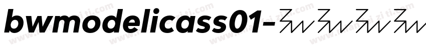 bwmodelicass01字体转换