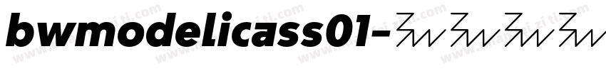 bwmodelicass01字体转换