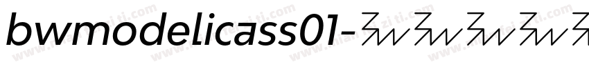 bwmodelicass01字体转换