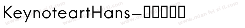 KeynoteartHans字体转换