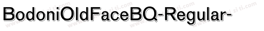 BodoniOldFaceBQ-Regular字体转换