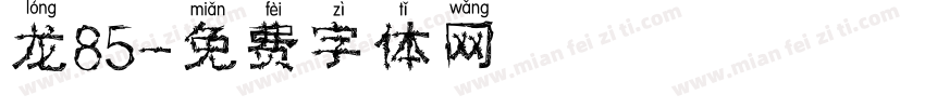 龙85字体转换